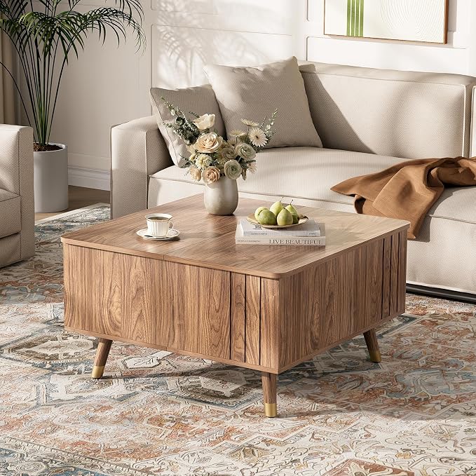 JOINICE 32" Square Lift Top Coffee Table - Image 7