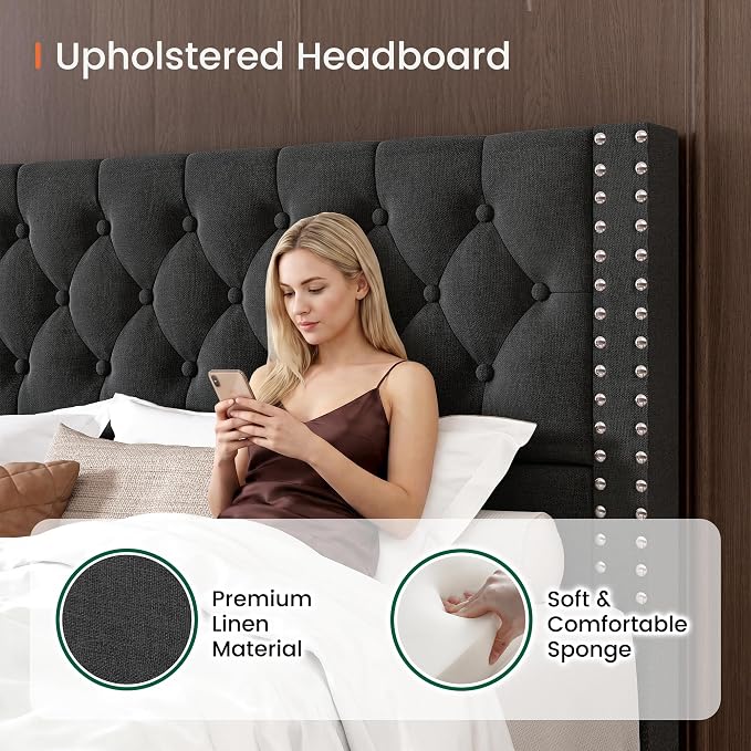 LARMACE King Size Bed Frame - Image 3