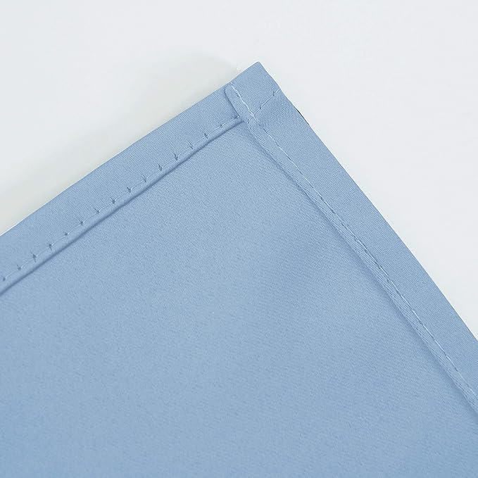 LEMOMO Sky Blue Thermal Blackout Curtains/52 x 72 Inch/Set of 2 Panels Room - Image 8