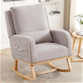 HCHAIRH Rocking Chair Nursery, Sherpa Nursing Rocking Chairs, Upholstered by HCHAIRH