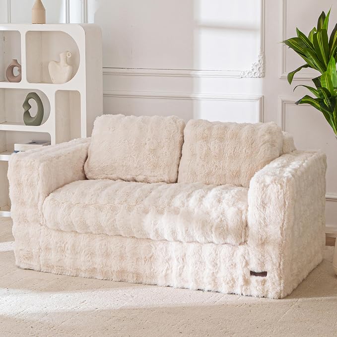 MAXYOYO Loveseat Sofa for Living Room, Small Sofa Couch Tufted Boneless Couch by MAXYOYO