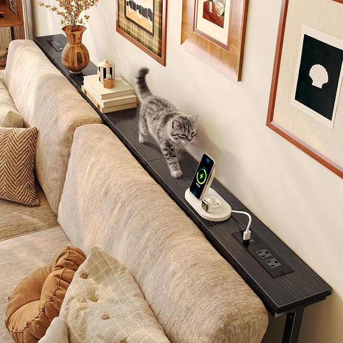 Huuger 78.7 Inch Behind Couch Table - Image 3