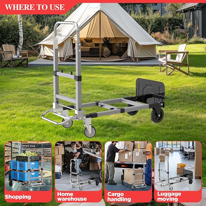 Suzhi Convertible Hand Truck Dolly Cart - Image 6