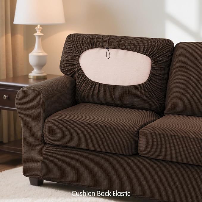 SUBRTEX 5 Pieces Stretch Sofa Slipcover Sets Couch Cover Sets Backrest Cushion - Image 7