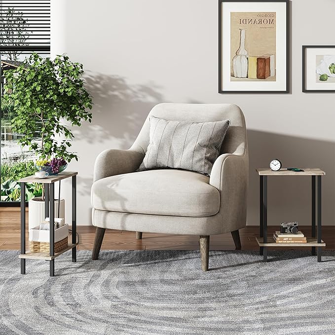 TUTOTAK Small Side Table, Narrow End Table, Skinny Sofa Table, Slim Nightstand - Image 7