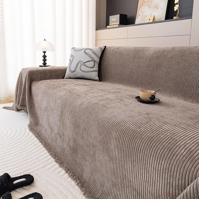 DREAMINGO Modern Minimalist Sofa Covers Washable Pet Furniture Protector Couch - Image 2
