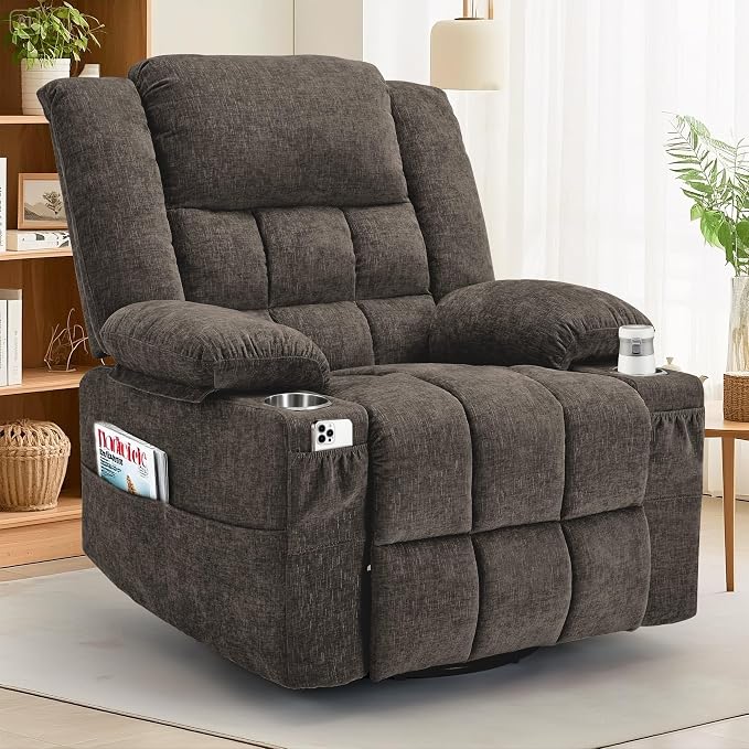 Korser 360° Swivel Rocker Recliner by KORSER