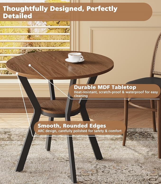 MECHYIN 31.5" Round Dining Table - Image 4