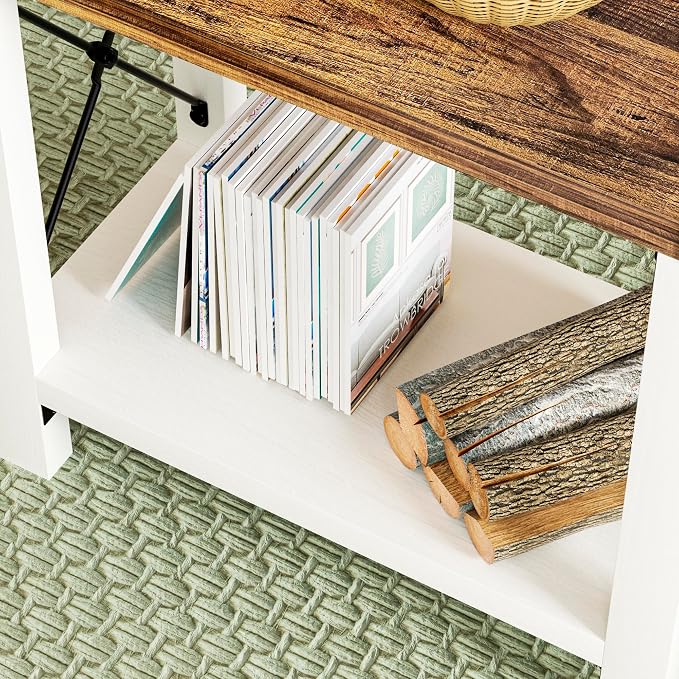 GAZHOME Farmhouse End Table for Small Spaces, Narrow Side End Table - Image 7