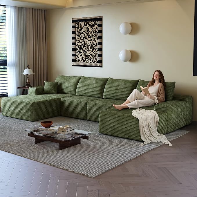 AUGOP 136" Sectional Couches for Living Room Modern Modular Sofa - Image 5