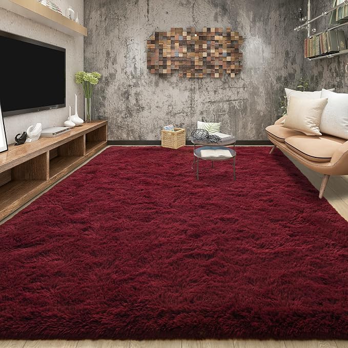 Tepook Soft Fluffy Rugs for Living Room, 5x8 Shaggy Area Rug for Bedroom - Image 3