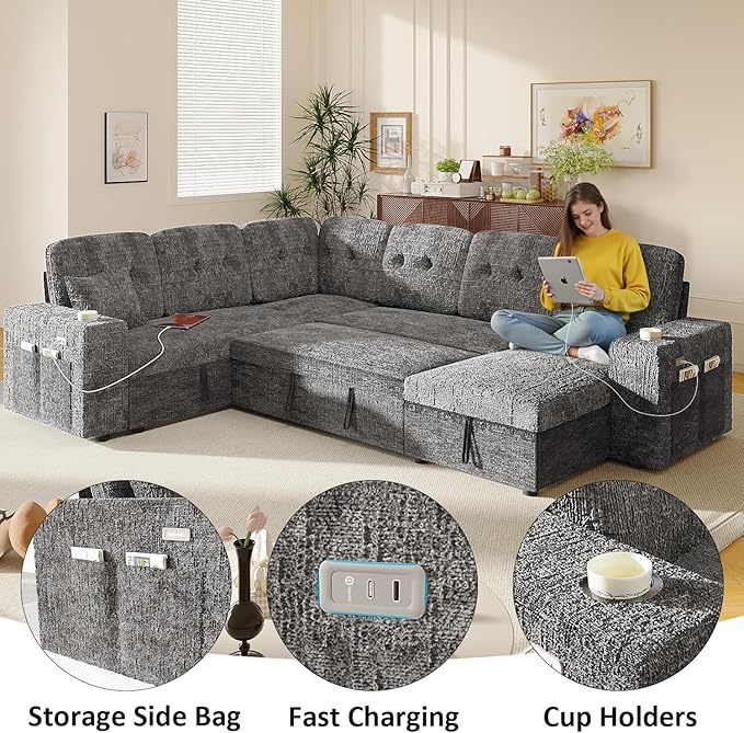 Modular Sectional Sleeper Sofa - Image 4