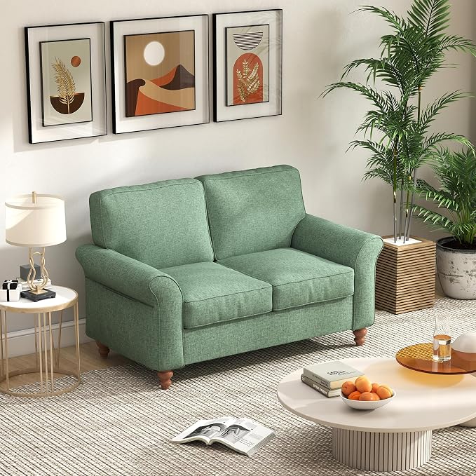 Bonzy Home 57" Loveseat Sofa, 2 Seater Comfy Love Seat Sofa - Image 5