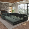 118" L-Shaped Sleeper Couch Bed by Unknown