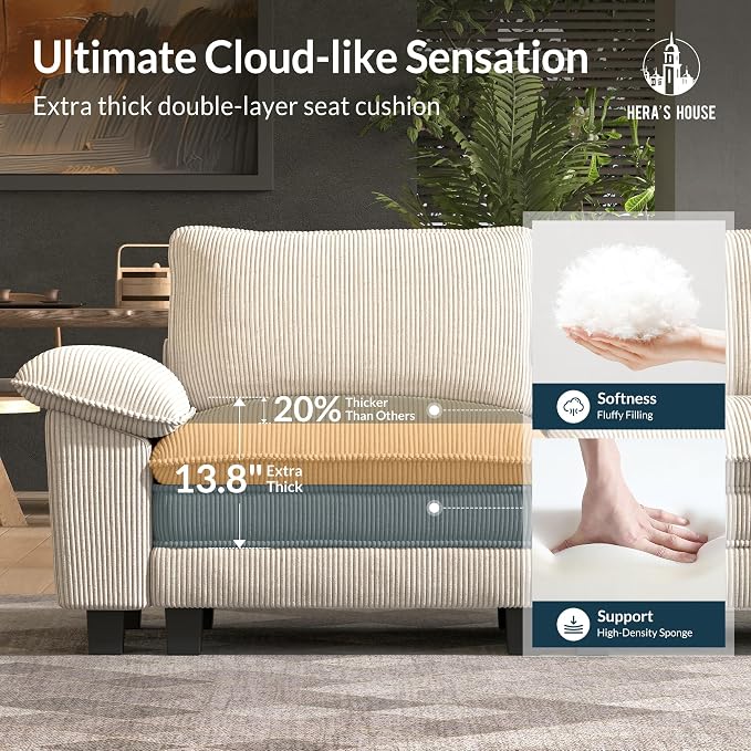 HERA'S HOUSE 158" Modular Sectional Sofa, Oversized U Shaped Couches - Image 6