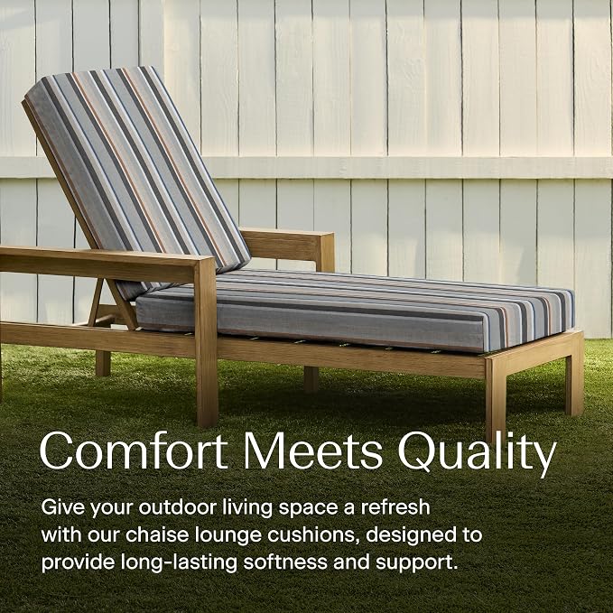 Honeycomb Outdoor Chaise Lounge Cushion - Image 3