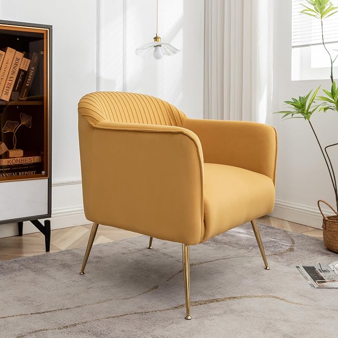Container Furniture Direct Contemporary Velvet Accent Chairs by ContainerDirect
