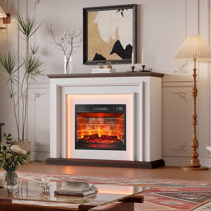 44" LED Lights Electric Fireplace - Image 5