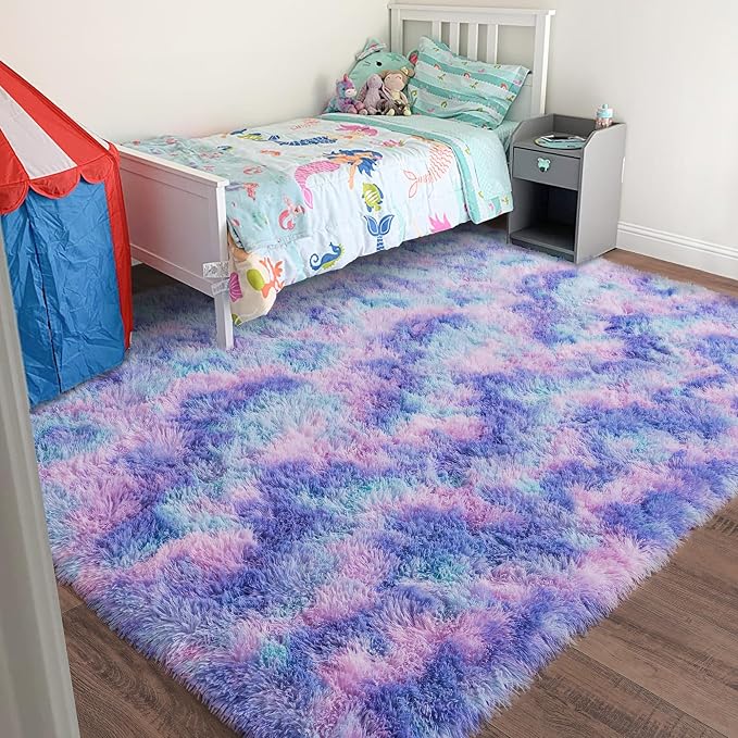 Rugs for Living Room 8x10, Soft Shaggy Modern Shag Area Rug for Bedroom - Image 2
