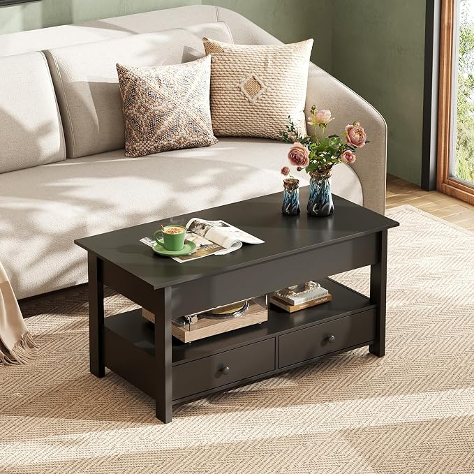 WLIVE Coffee Table, Lift Top Coffee Table - Image 8