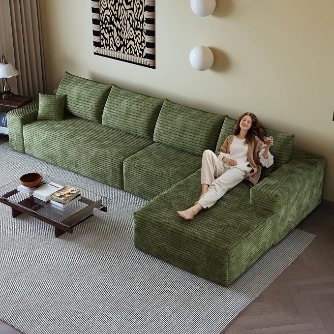 AUGOP 136" Sectional Couches for Living Room Modern Modular Sofa - Image 4