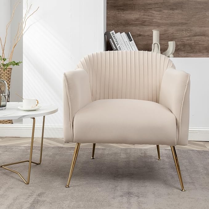 Container Furniture Direct Contemporary Velvet Accent Chairs - Image 4