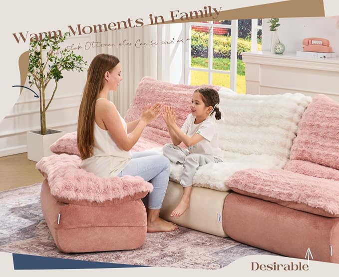 Hobestluk Sofa Couch Foam Sofa for Small Spaces Comfy Sofas - Image 5
