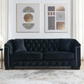 77" Modern Velvet Chesterfield Sofa by Unknown