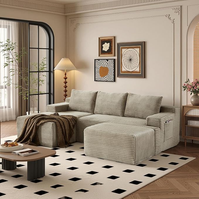 96" Sectional Couches for Living Room Cloud Couch Sofa by Chorlenimi