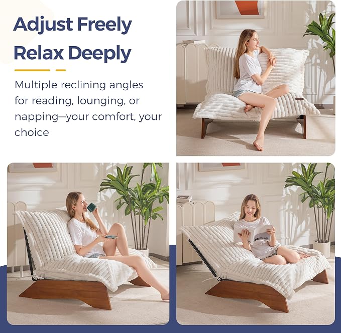 MAXYOYO Adjustable Living Room Chair, 3-Position Bean Bag Chair - Image 4