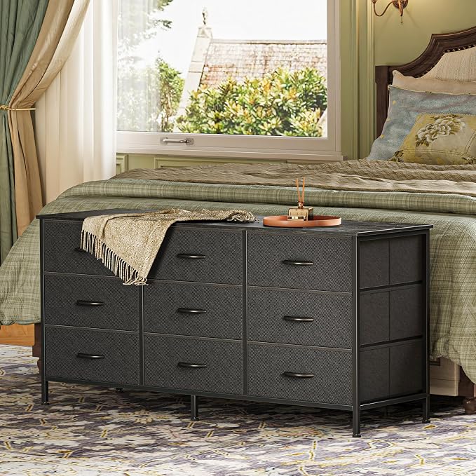 Huuger 9 Drawer Dresser, 47 Inch Dresser TV Stand - Image 2