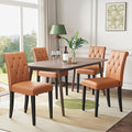 Welzona Upholstered Dining Chairs Set of 4, Button Tufted Parsons Dining Chair by WelzonaDirect