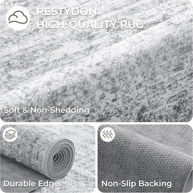 3x14 Washable Runner Rug for Hallway, Non-Slip Long Hallway Runner for Entryway - Image 7