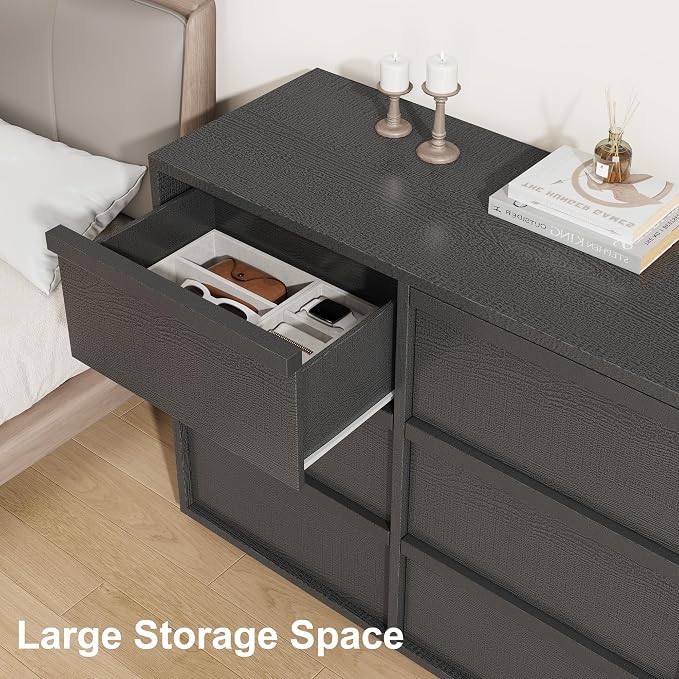Garvee 9 Dresser for Bedroom, 58.7" Wide Dresser, Freestanding Horizontal Drawer - Image 5