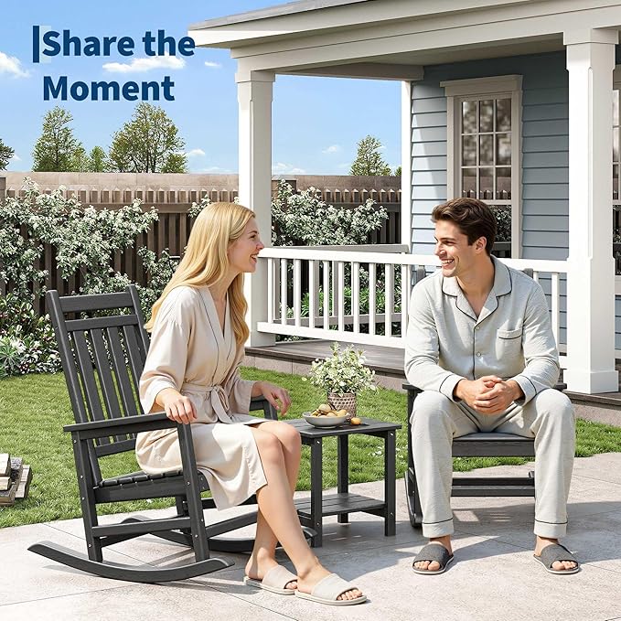 GarveeLife Rocking Chair Outdoor Set of 2 - Image 3