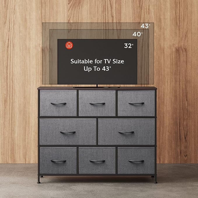 WLIVE 8 Drawer Dresser for Bedroom, Fabric Dresser - Image 5