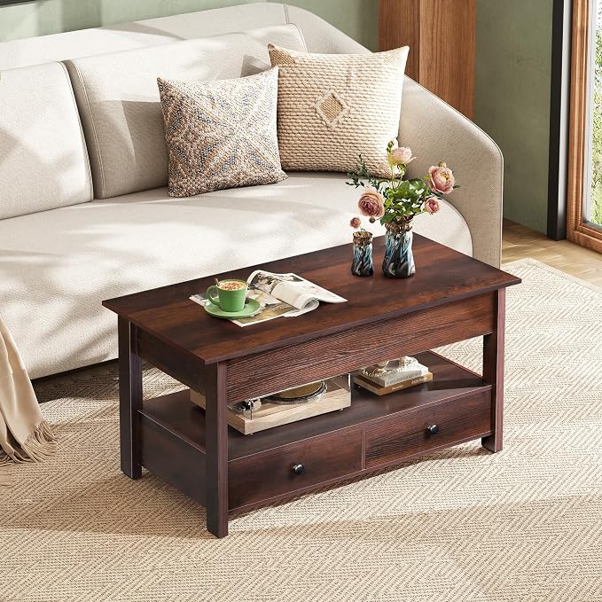 WLIVE Coffee Table, Lift Top Coffee Table - Image 6