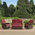 HILLGA Luxury High Back Patio Furniture Set by HILLGA