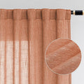 MYSKY HOME Floor Length Burnt Orange Curtains 95 Inch Long Panels, Boho by MYSKYHOME