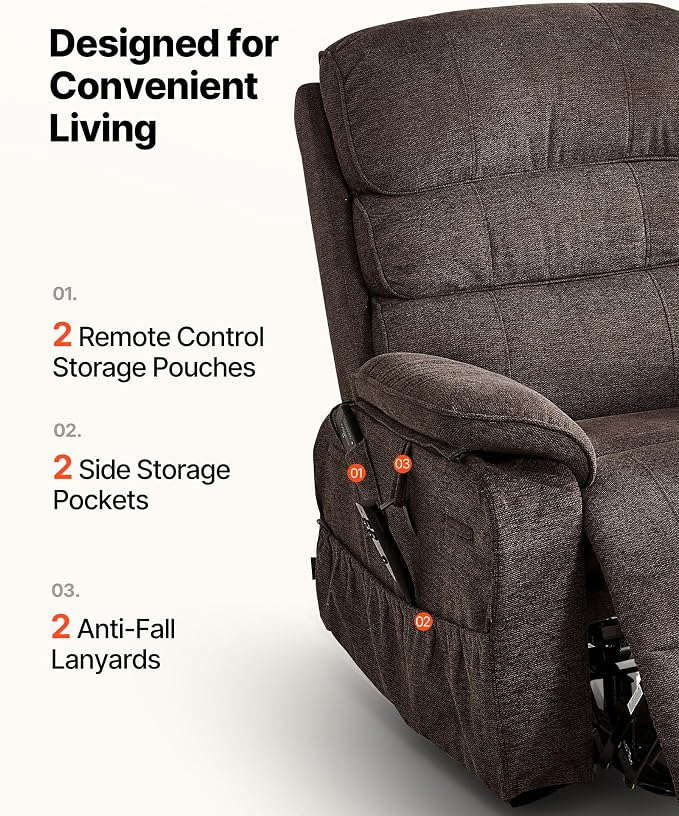 VEVOR Power Lift Recliner Chair, Dual Motor Lift Chair - Image 8