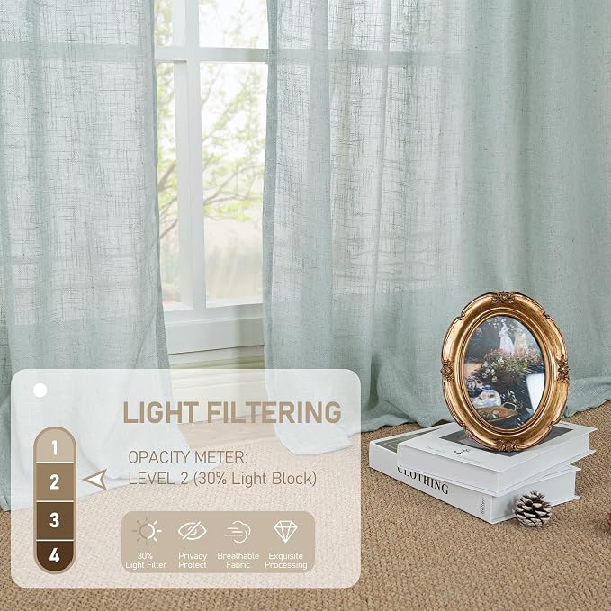 LAMIT Living Room Linen Curtains - Image 4