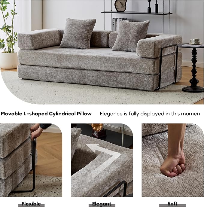 ZEIINPA Convertible Floor Sofa Bed - Image 3