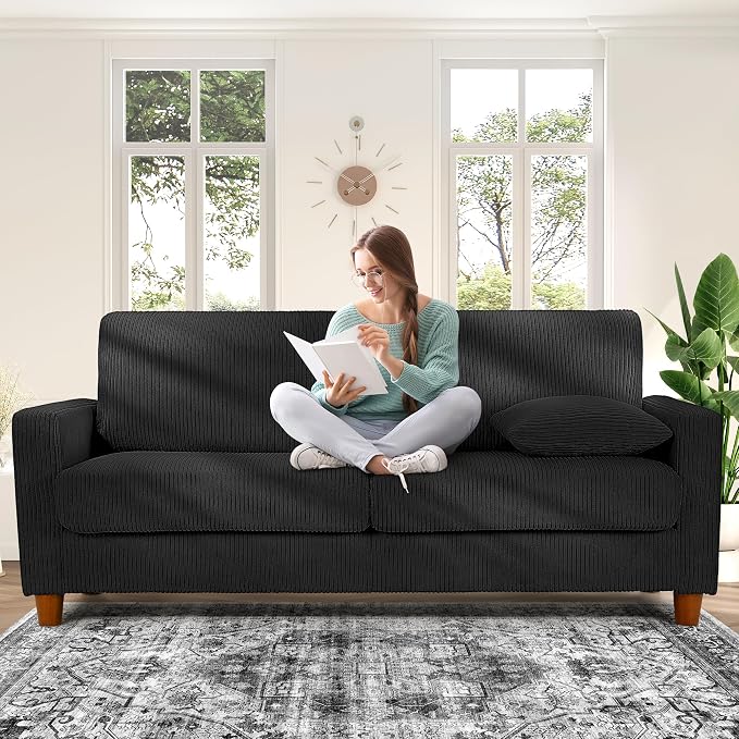 Kidirect 70in U Shaped Couch, Modular Sofa No Tool Assembly, Comfy Sectional - Image 2