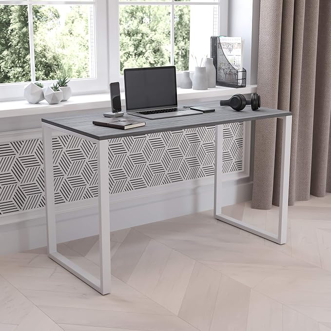 EMMA + OLIVER Industrial Modern Desk-47"L Commercial Grade Home Office by EMMAOLIVER