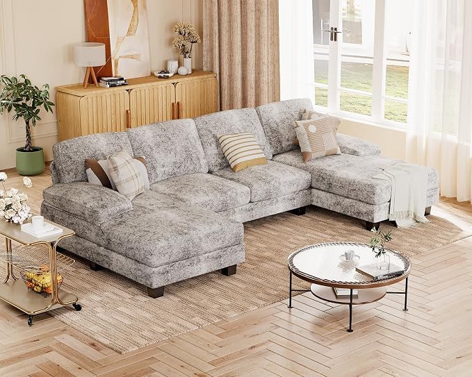 JUMMICO Sectional Couches for Living Room, U Shaped Couch - Image 6