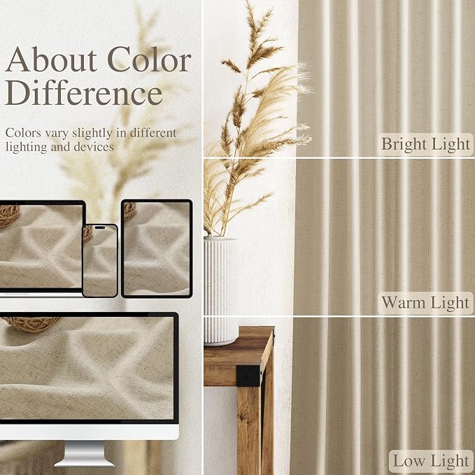 Nanspring Extra Long 120 Inch Curtains - Image 3