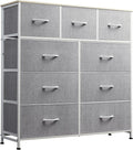 WLIVE 9-Drawer Dresser, Fabric Storage Tower by WLIVE