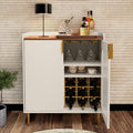 ARTPOWER Wine Bar Cabinet with Fluted Texture, Modern Coffee Cabinet with Wine by PowerofArtBetterforLife