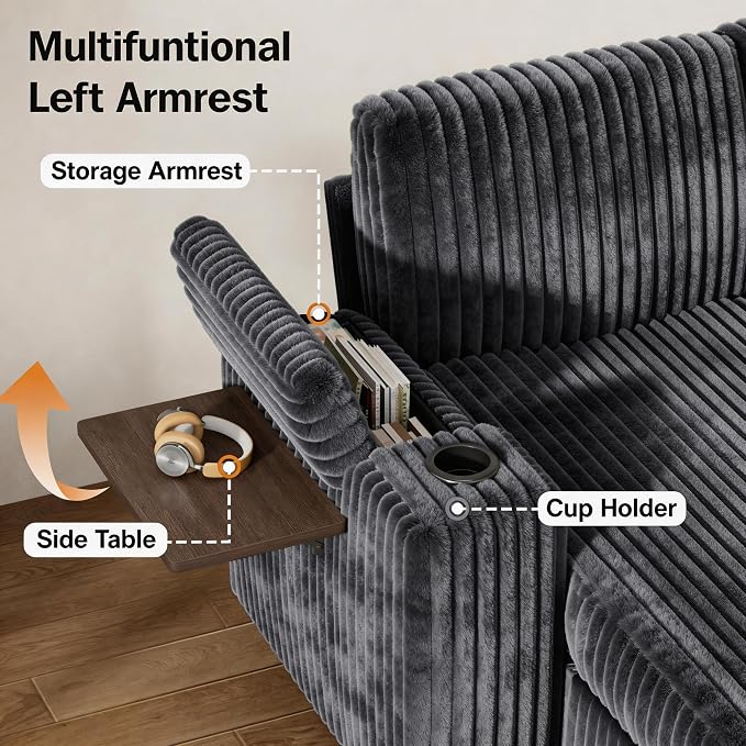 Vipbear 86" Modular Sectional Sleeper Sofa - Image 8