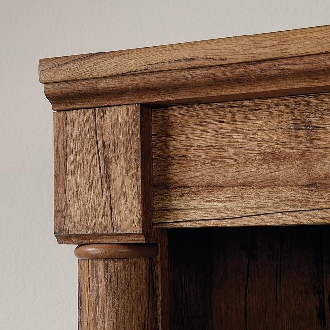 Sauder Palladia Bookcase with Doors, Library Bookcase, Vintage Oak Finish - Image 4